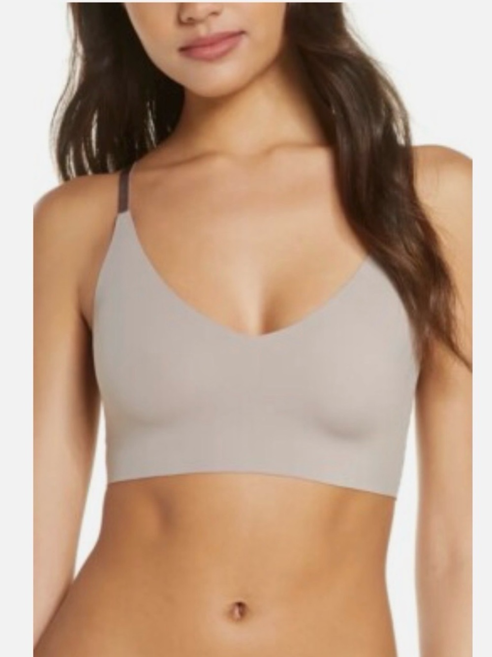 NWT True & Co. True Body Triangle Convertible Bra - Large - Mink